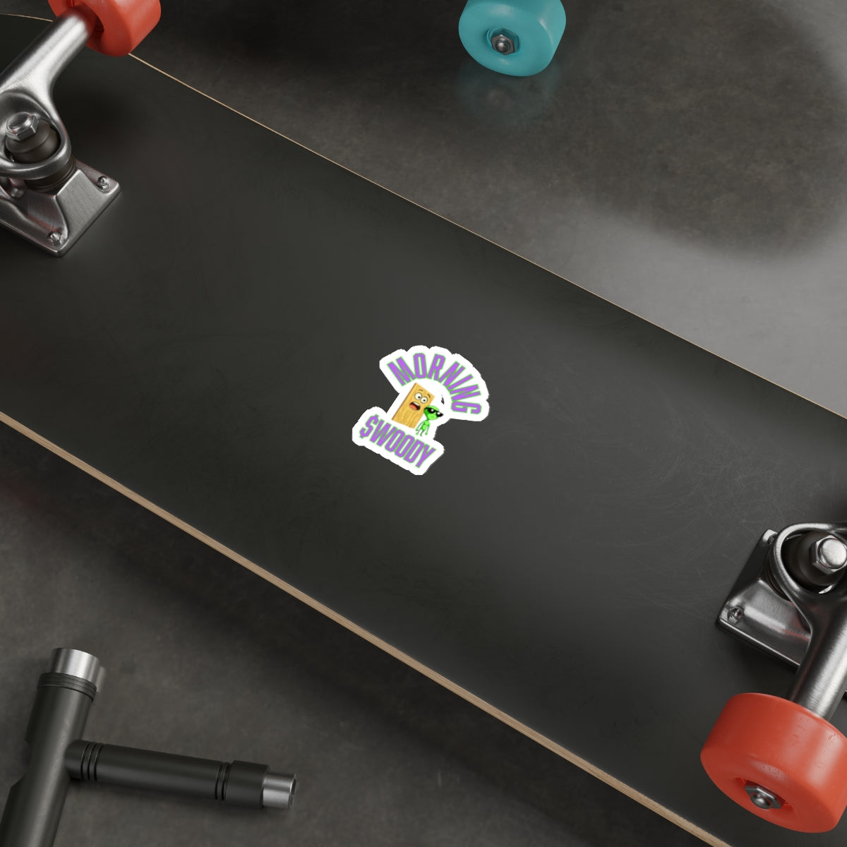 Morning $WOODY Die-Cut water resistant stickers
