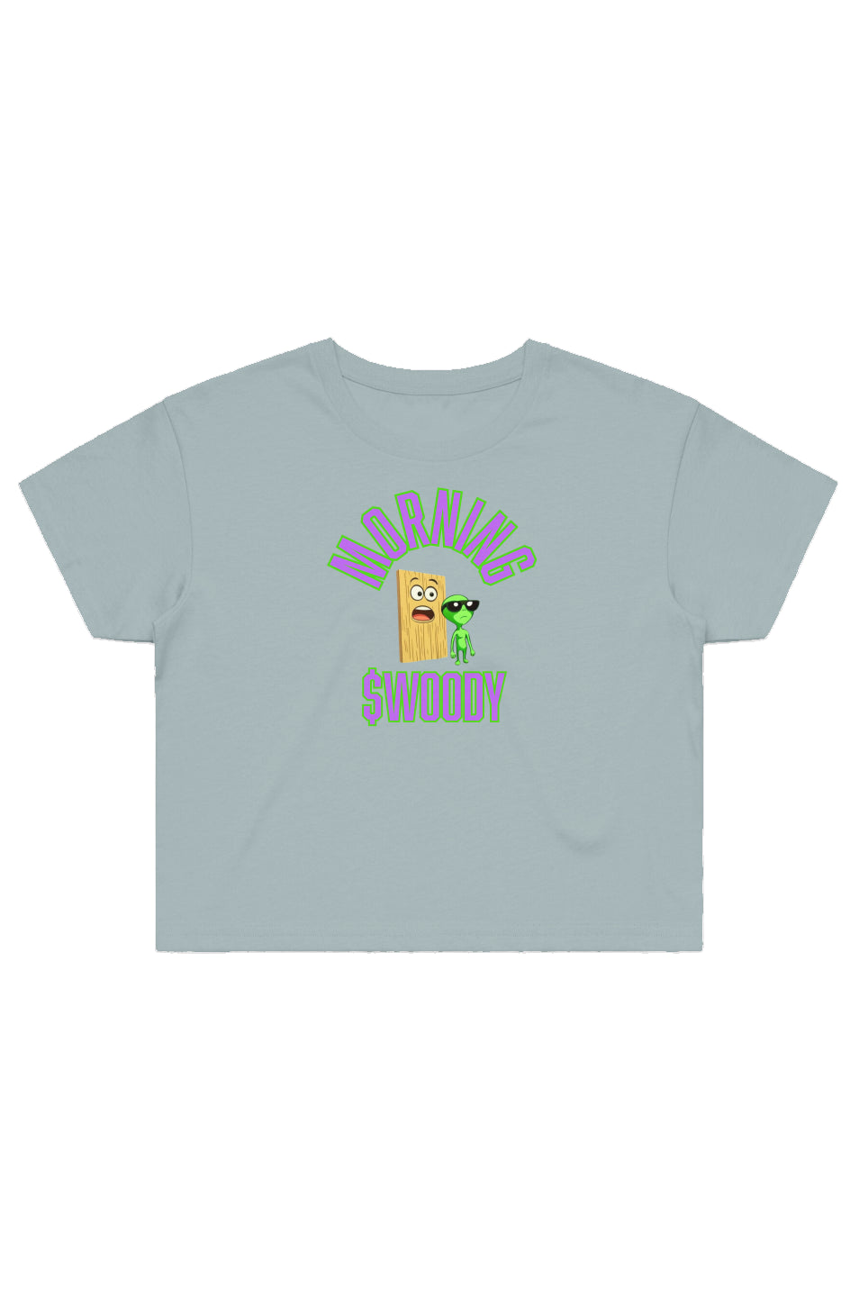 Women's Morning $WOODY Street Crop Tee