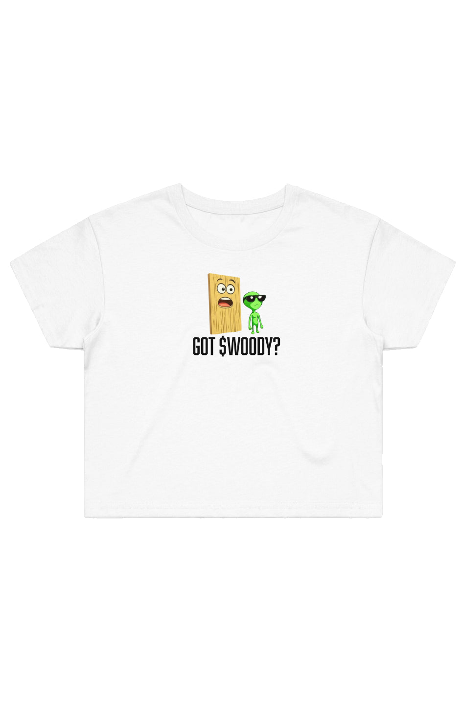Street Crop Tee White