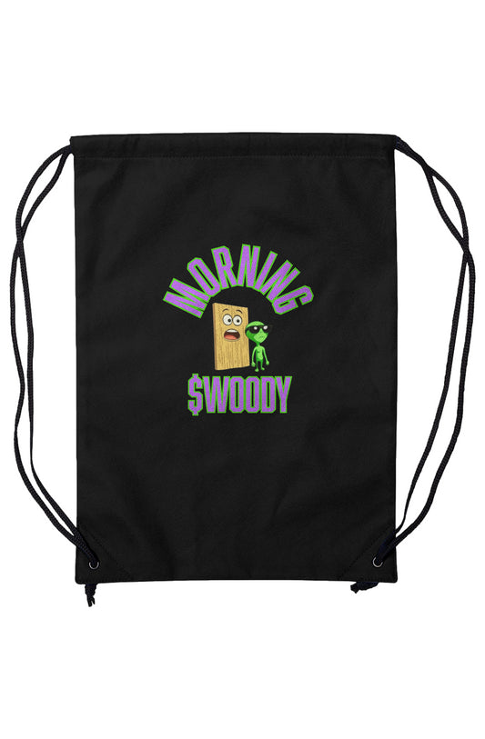 Morning $WOODY Non-Woven Drawstring Backpack