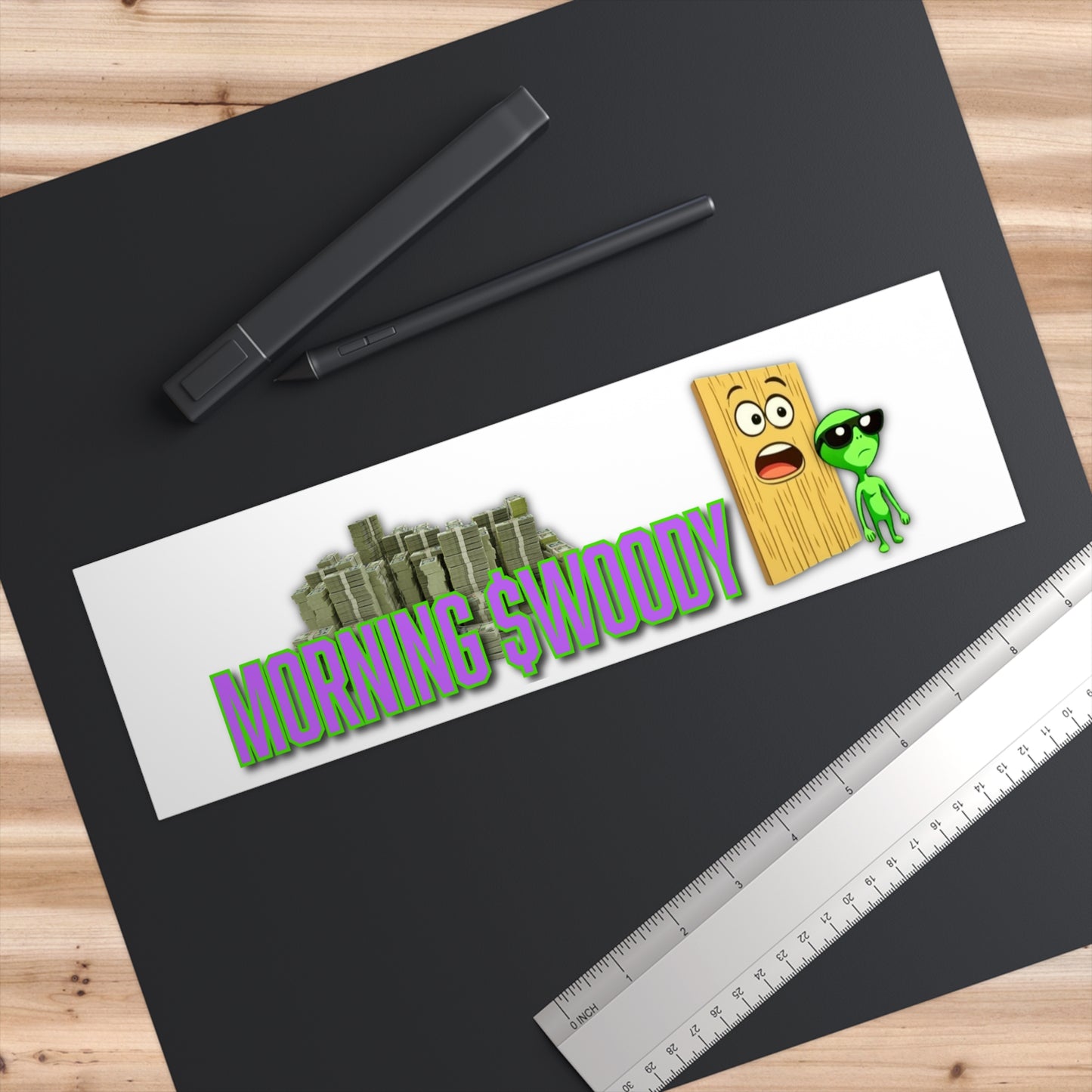 Morning $WOODY Bumper Sticker