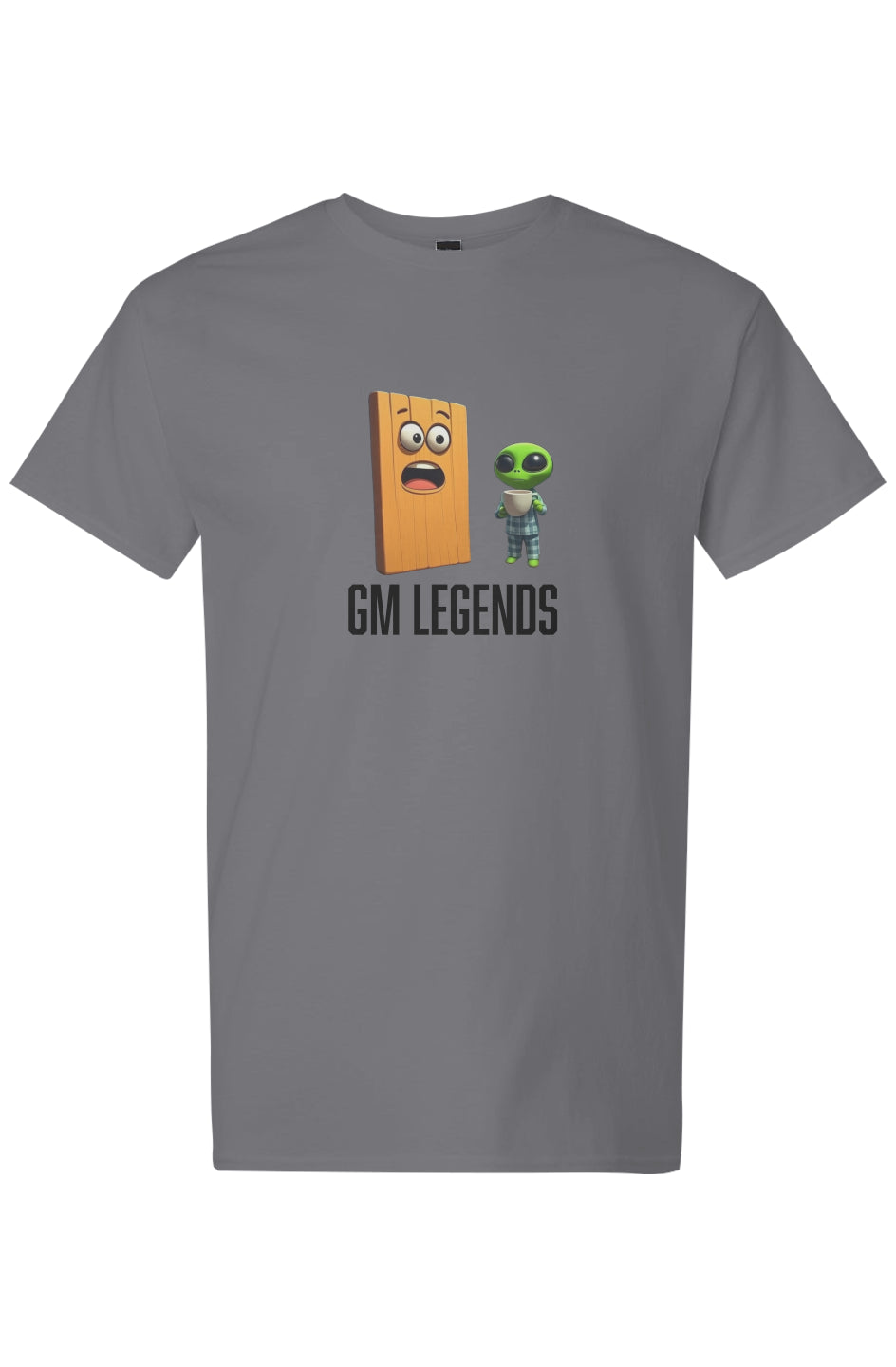 GM legends men's tee black letters 