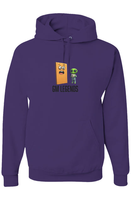 GM legends men's hoodie Black letters 